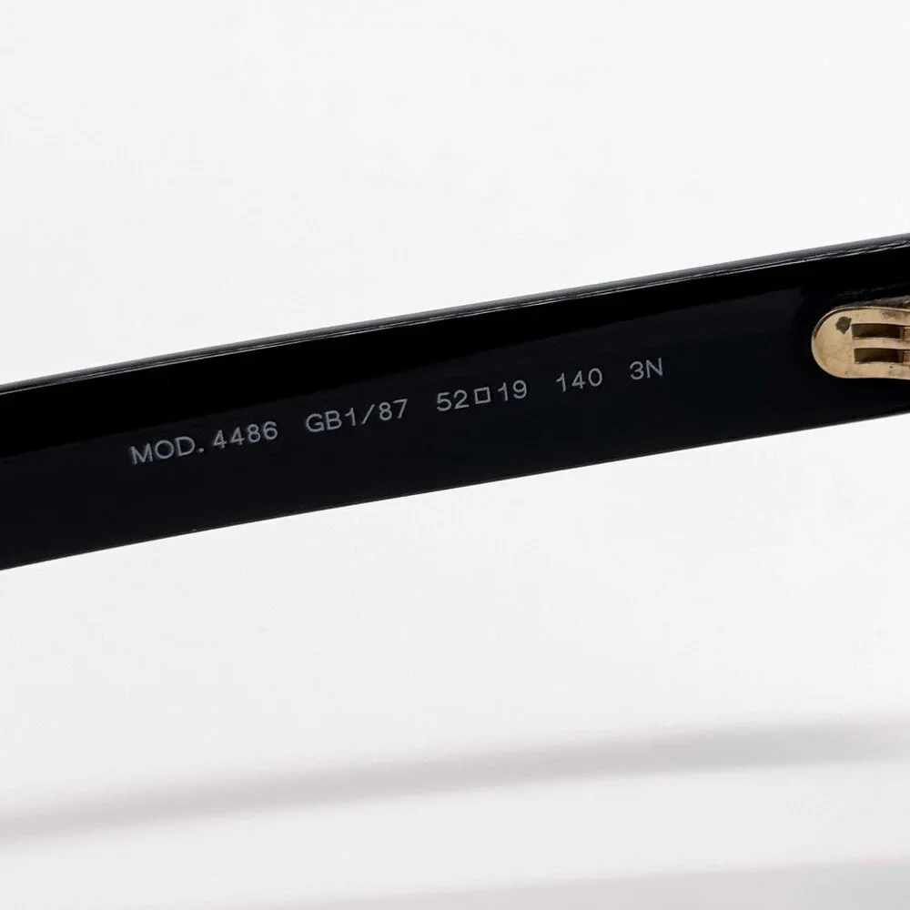 NEW VE4486 GB1/87 VERSACE SUNGLASSES UNISEX BLACK EYEWEAR MOD 4486
